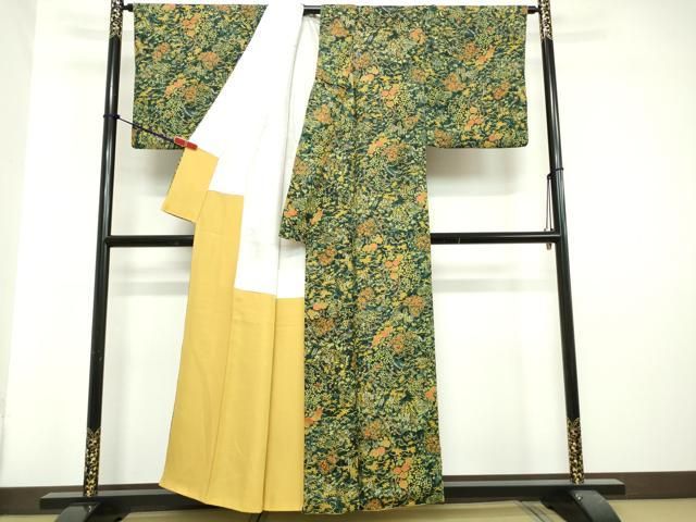 平和屋着物□上質な小紋 蜀江花文 正絹 逸品 AAAT1093sw 平和屋オンライン