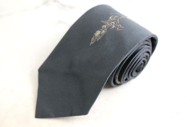 ドミニクフランス クラウン ブランド ネクタイ 刺繍 高級 シルク