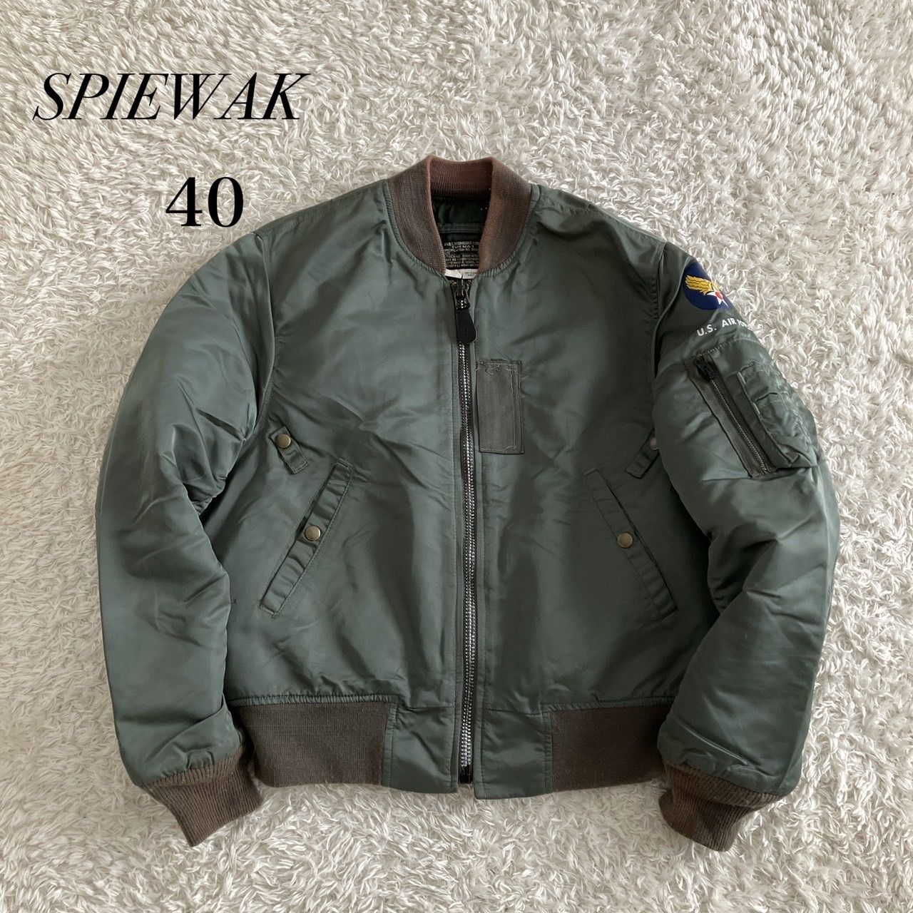 SPIEWAK　U.S. AIR FORCE　MA-1ジャケット　USA製 SPIEWAK スピワック U.S. AIR FORCE MA-1 ジャケット USA製 - メルカリ
