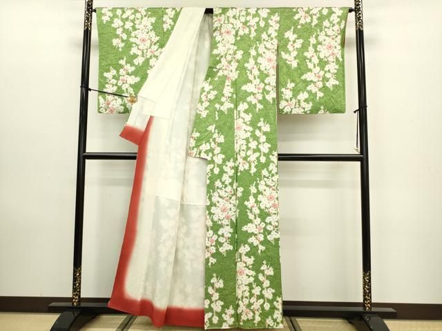 平和屋着物□上質な小紋 絞り 槍梅 正絹 逸品 DAAY6328ea - メルカリ