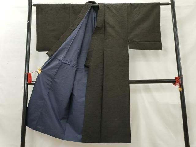 平和屋着物□男性 紬 色無地 黒紅色 正絹 逸品 AABC9568cs - メルカリ