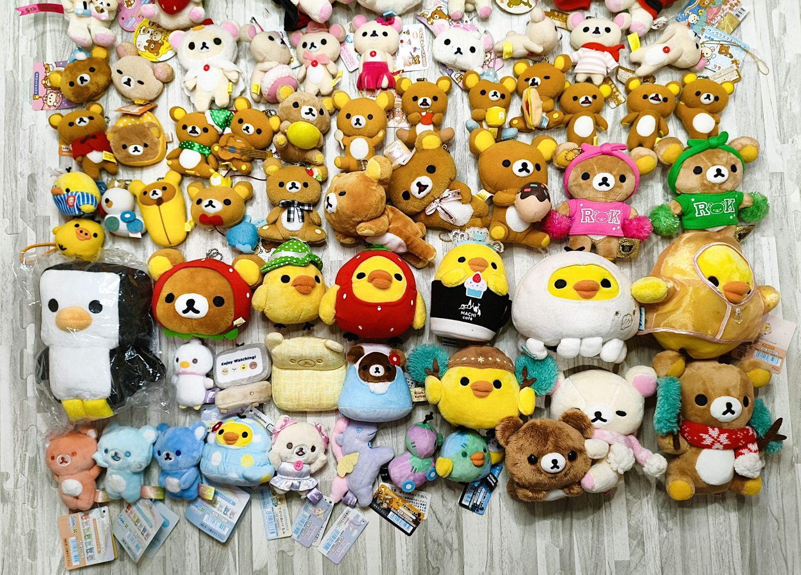 R007 リラックマ コリラックマ ペンギン キイロイトリ ぬいぐるみ