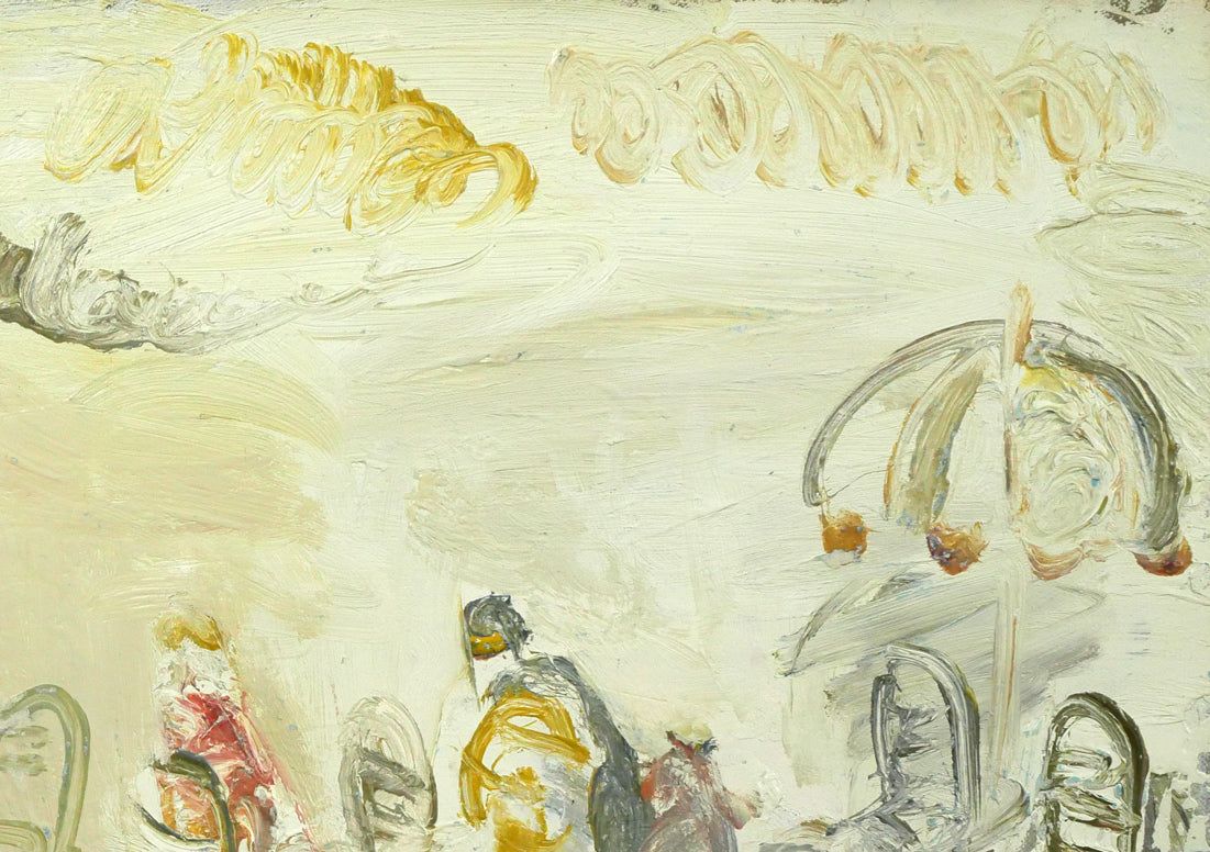 小野 州一「椅子のある風景（PARIS）」油絵・M10号 道立近代美術館賞