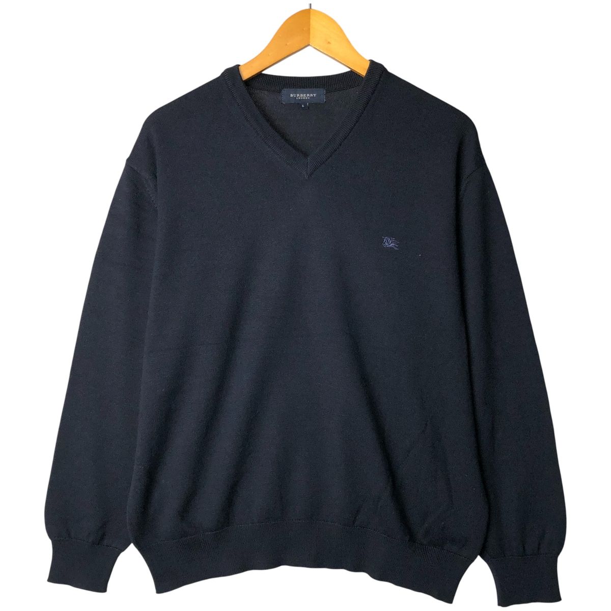 古着 バーバリー Burberry's LONDON Vネック メリノウールニット