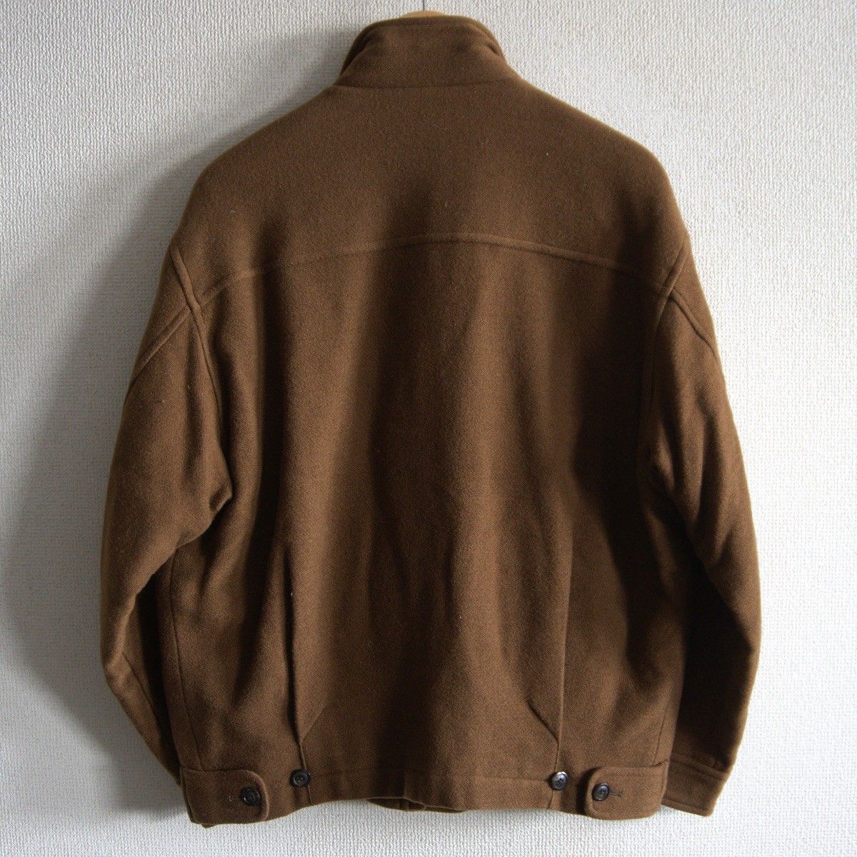 雰囲気抜群】 BURBERRYS 【wool swing jacket】 L ブラウン ウール