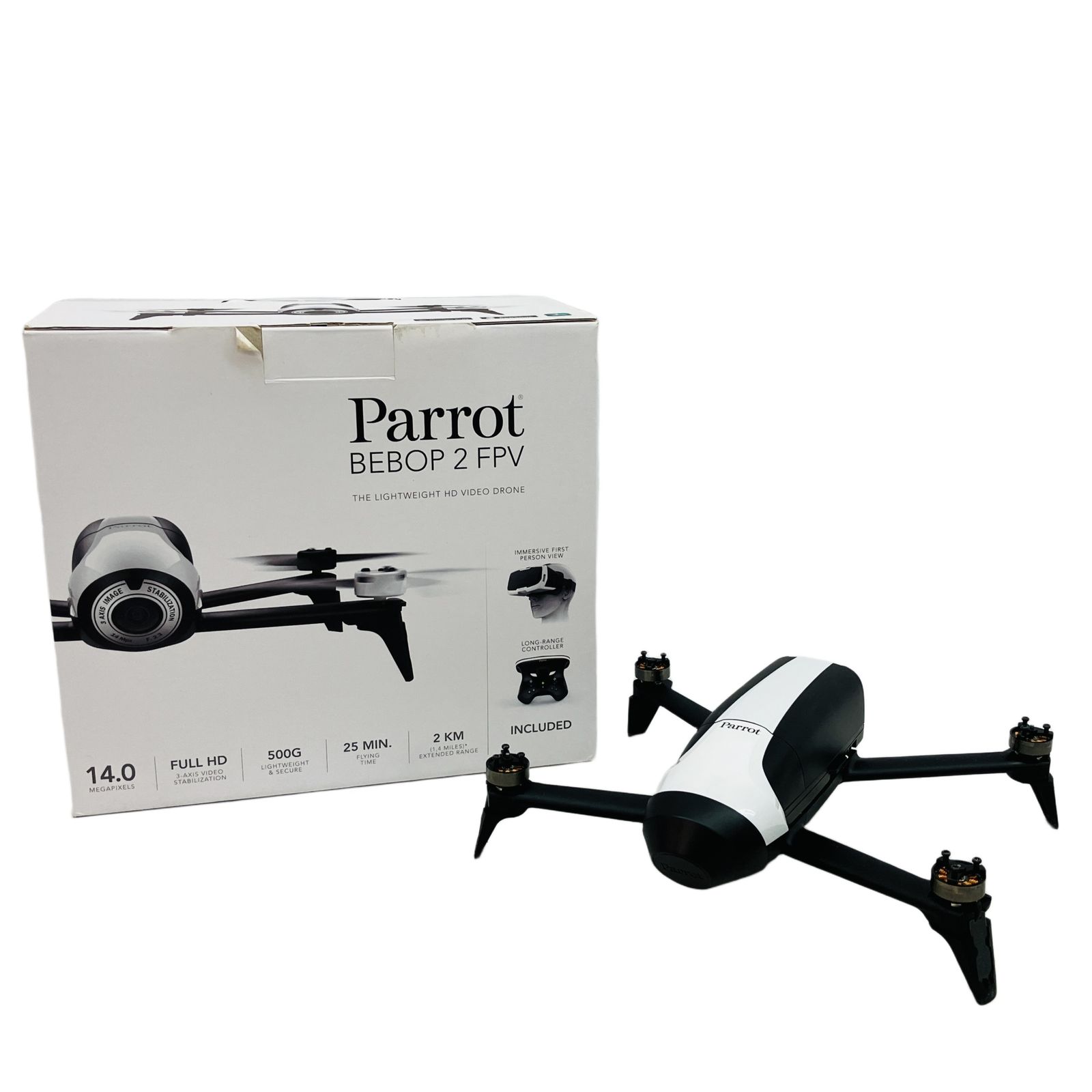 Parrot BEBOP2 FPV　中古品 Parrot Bebop Drone 2 FPVパック ビーバップドローン 送信機 パロット