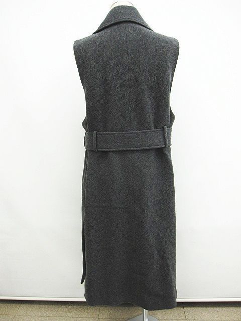 LrdR New Normal チェスターコートベスト ジレ グレー ウエストベルト