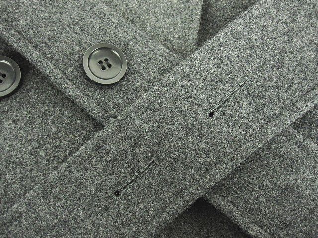 LrdR New Normal チェスターコートベスト ジレ グレー ウエストベルト