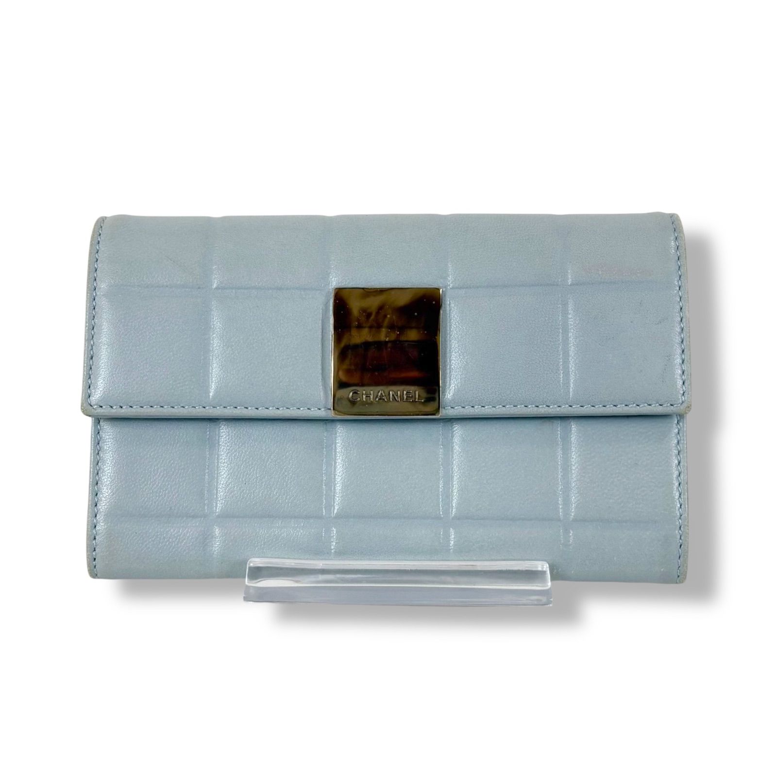 シャネル CHANEL 二つ折り財布 チョコバー コンパクトウォレット ミニ