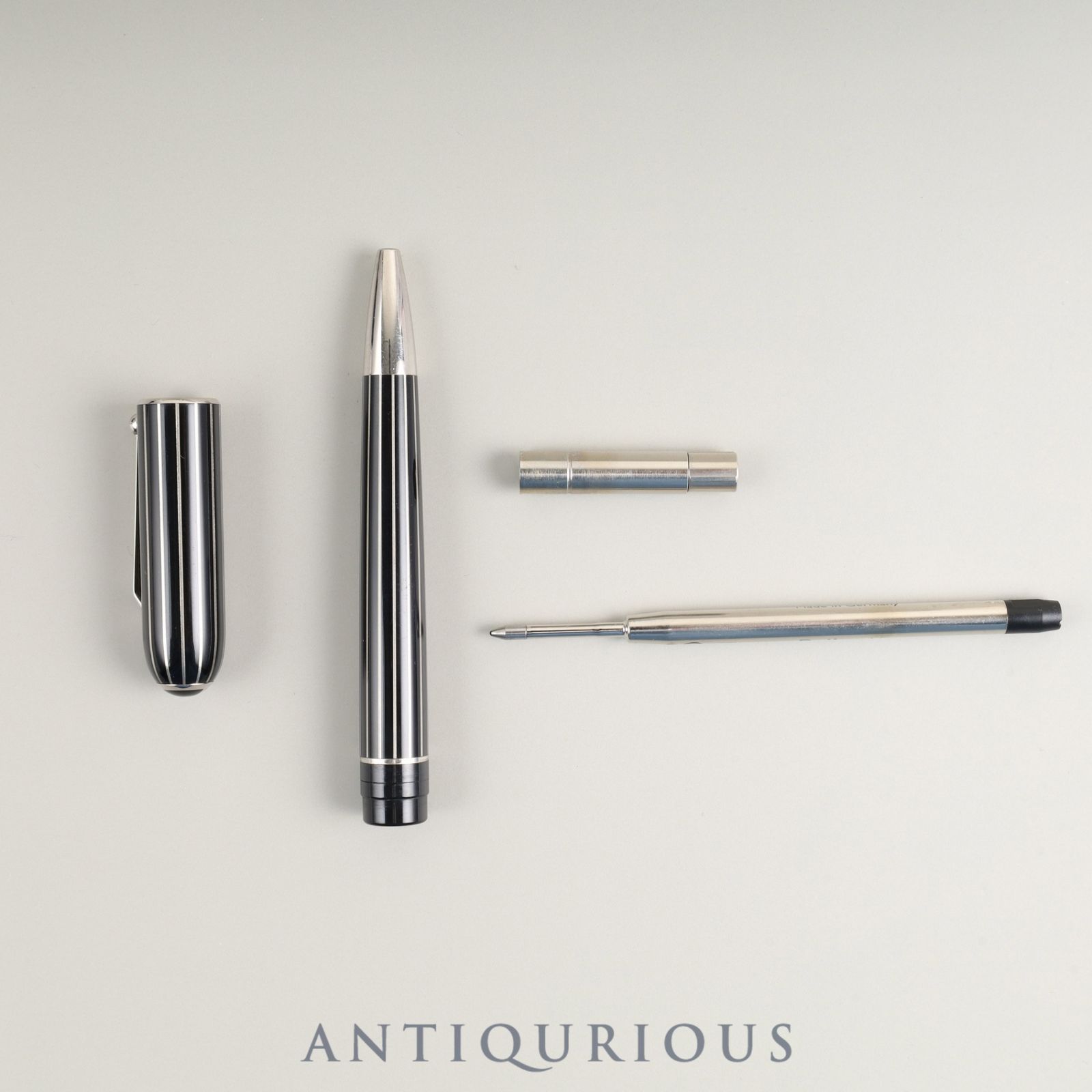 ダンヒル ボールペン サイドカー ツイスト式 GP ブラック×シルバー 箱