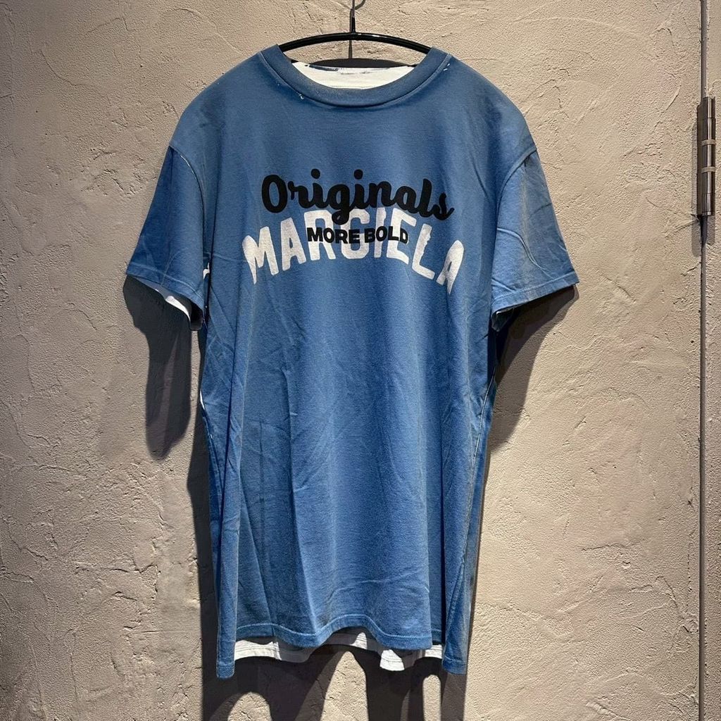 25SS新品 メゾン マルジェラ グラフィティ Tシャツ ヴィンテージブルー S fit=scale-down,w=1200