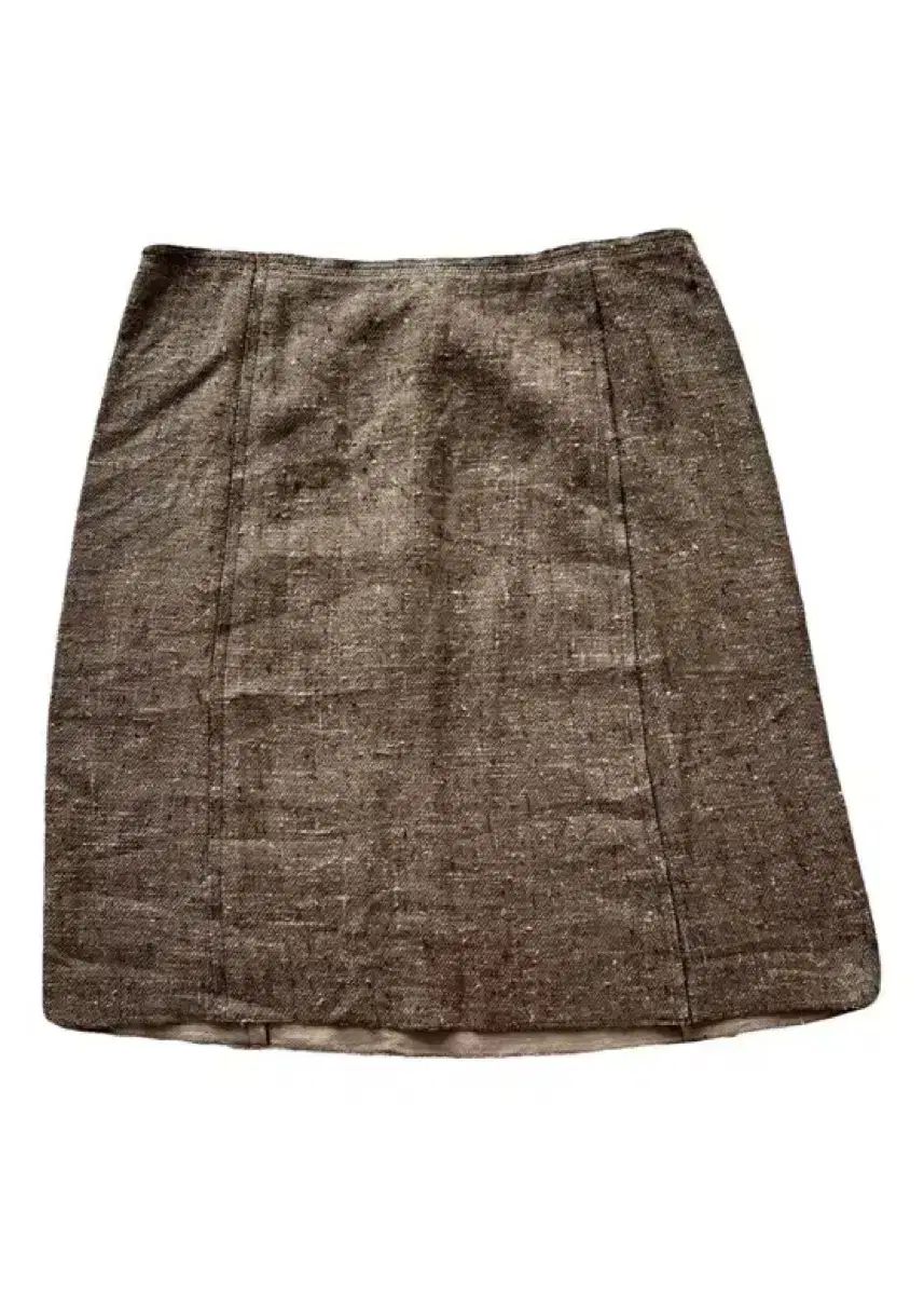 PRADA プラダ ツイード 台形スカート 44サイズ PRADA プラダ ブラウン ツイード ミニスカート - メルカリ