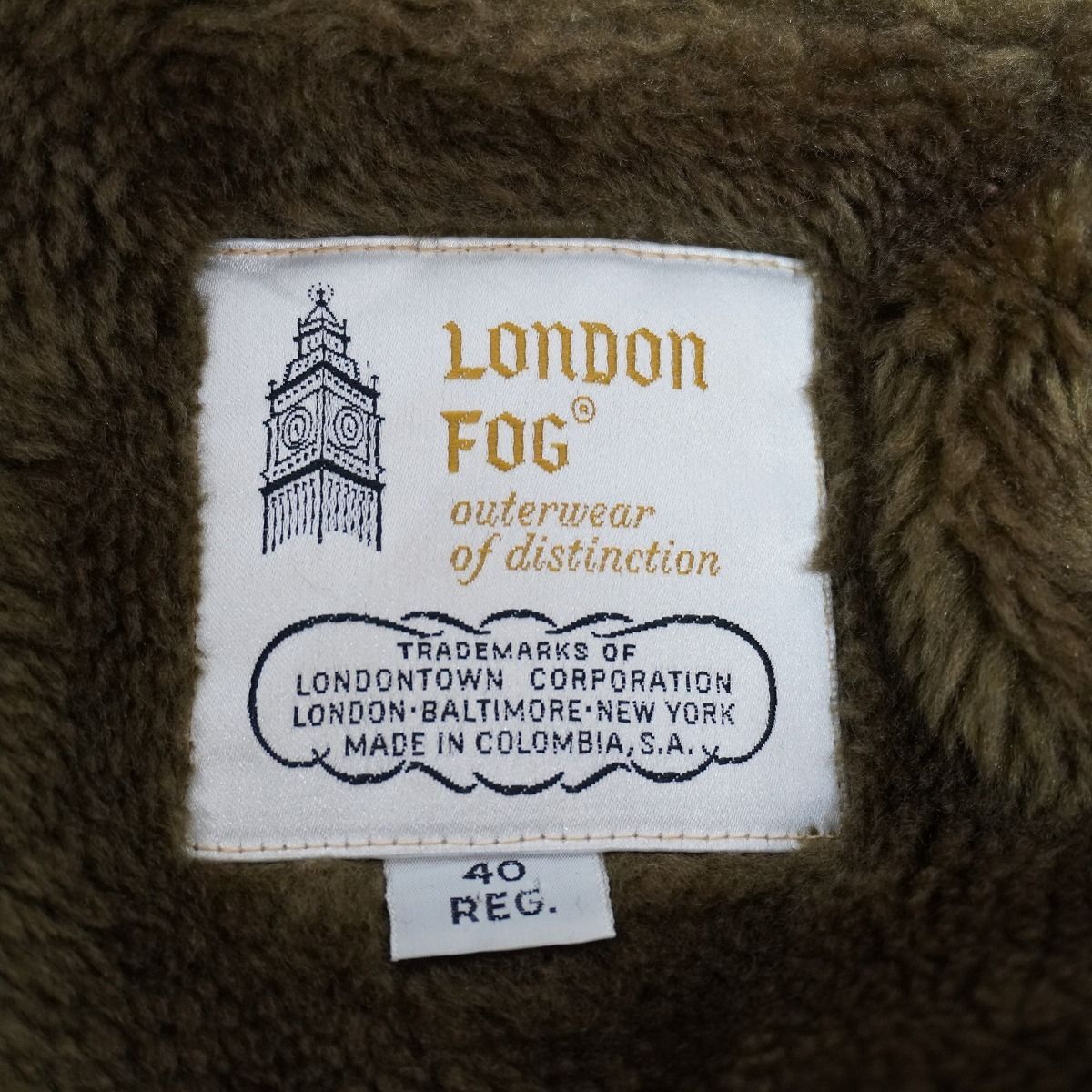 70S 80S LONDON FOG ロンドンフォグ 裏 ボア ランチ コート アウター