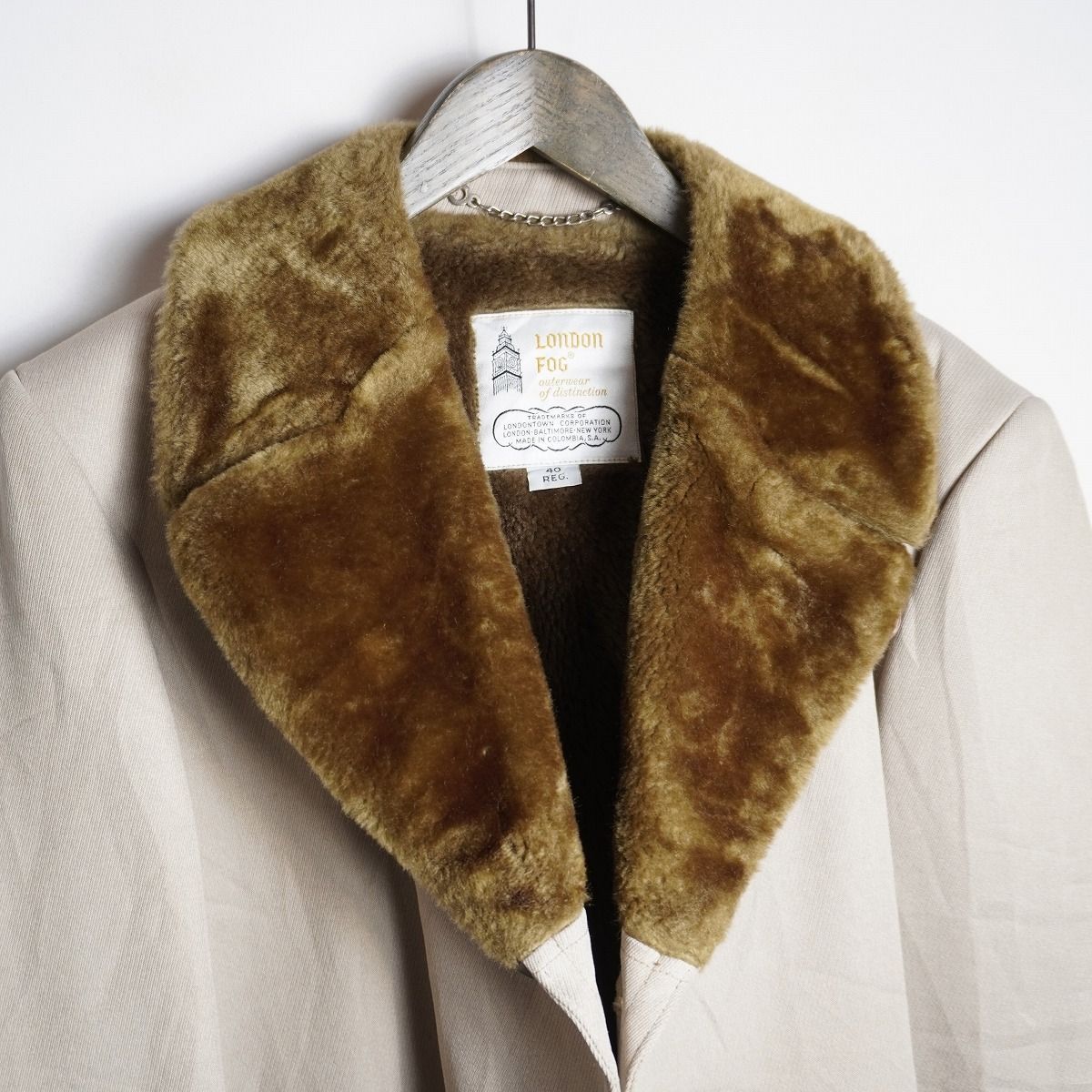 70S 80S LONDON FOG ロンドンフォグ 裏 ボア ランチ コート アウター