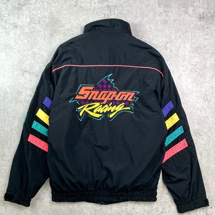 90年代 Snap-on スナップオン 企業ロゴワッペン ナイロン レーシング