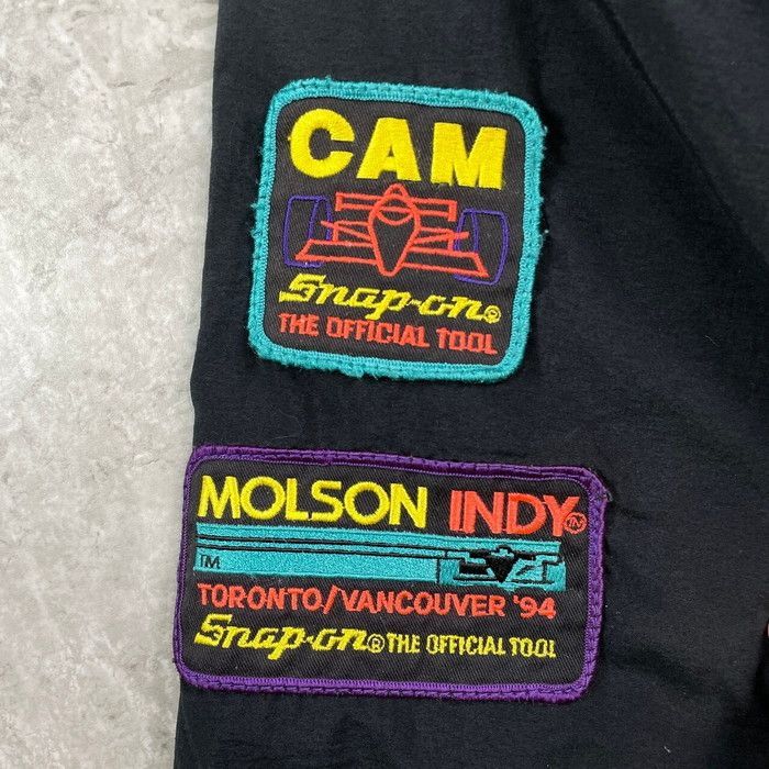 90年代 Snap-on スナップオン 企業ロゴワッペン ナイロン レーシング