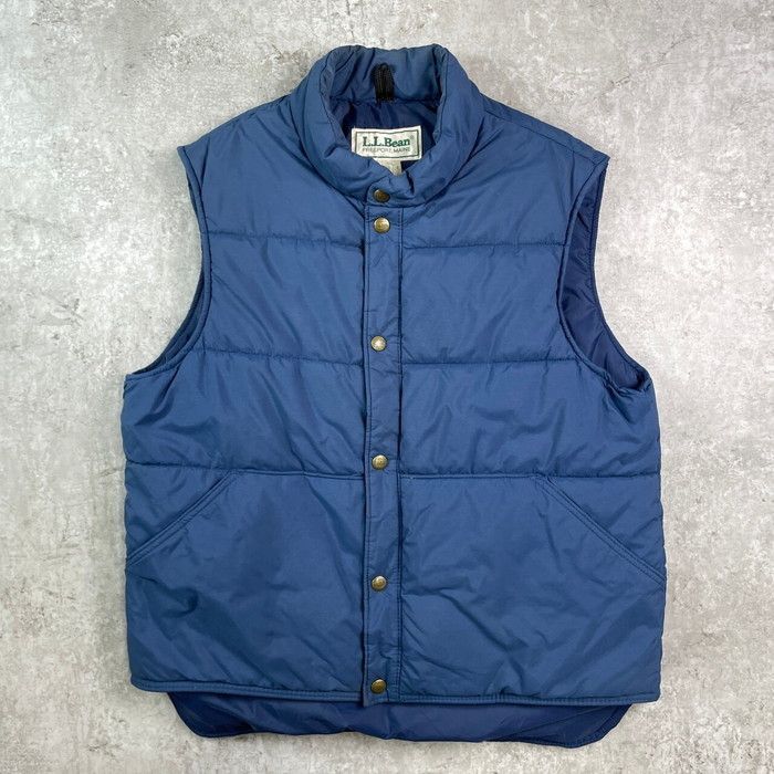 80年代 USA製 L.L.Bean エルエルビーン 中綿 ナイロンベスト メンズM