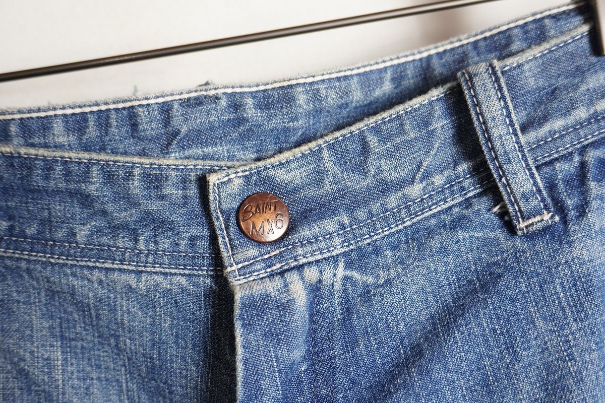 国内正規 美品24SS SAINT MICHAEL セントマイケル DENIM PANTS PAINTER