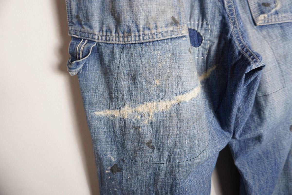 セントマイケル Sサイズ ペインターデニムパンツ ダメージ加工 カットオフ 国内正規 美品24SS SAINT MICHAEL セントマイケル DENIM PANTS PAINTER