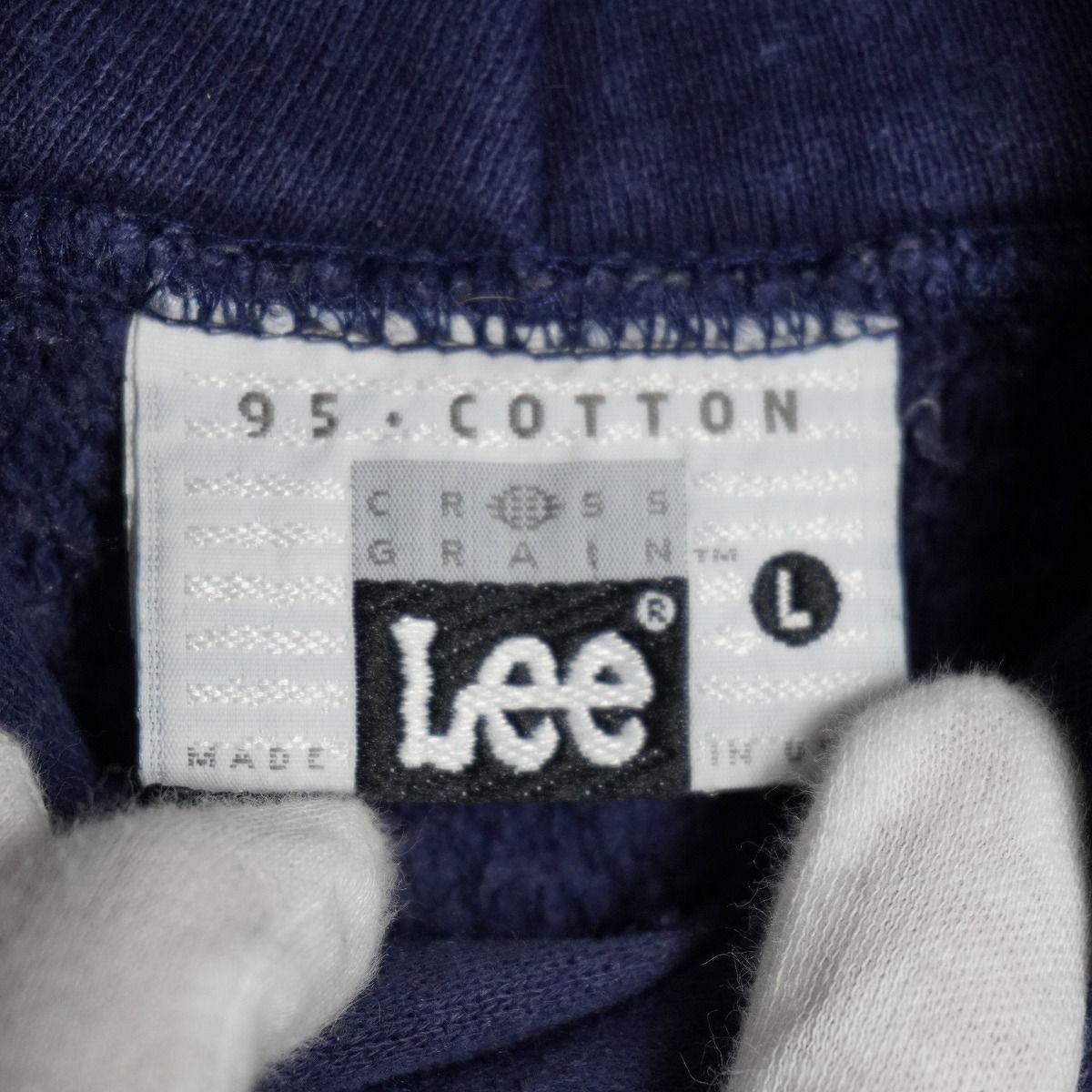 90S USA製 Lee Cross Grain リー クロスグレイン スウェット シャツ 