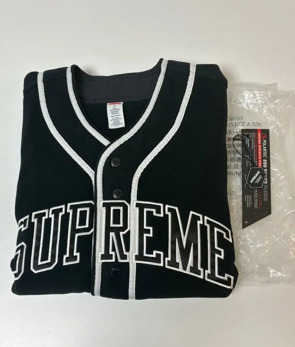 Supreme ポーラテック ベースボール ジャージ ブラック - メルカリ