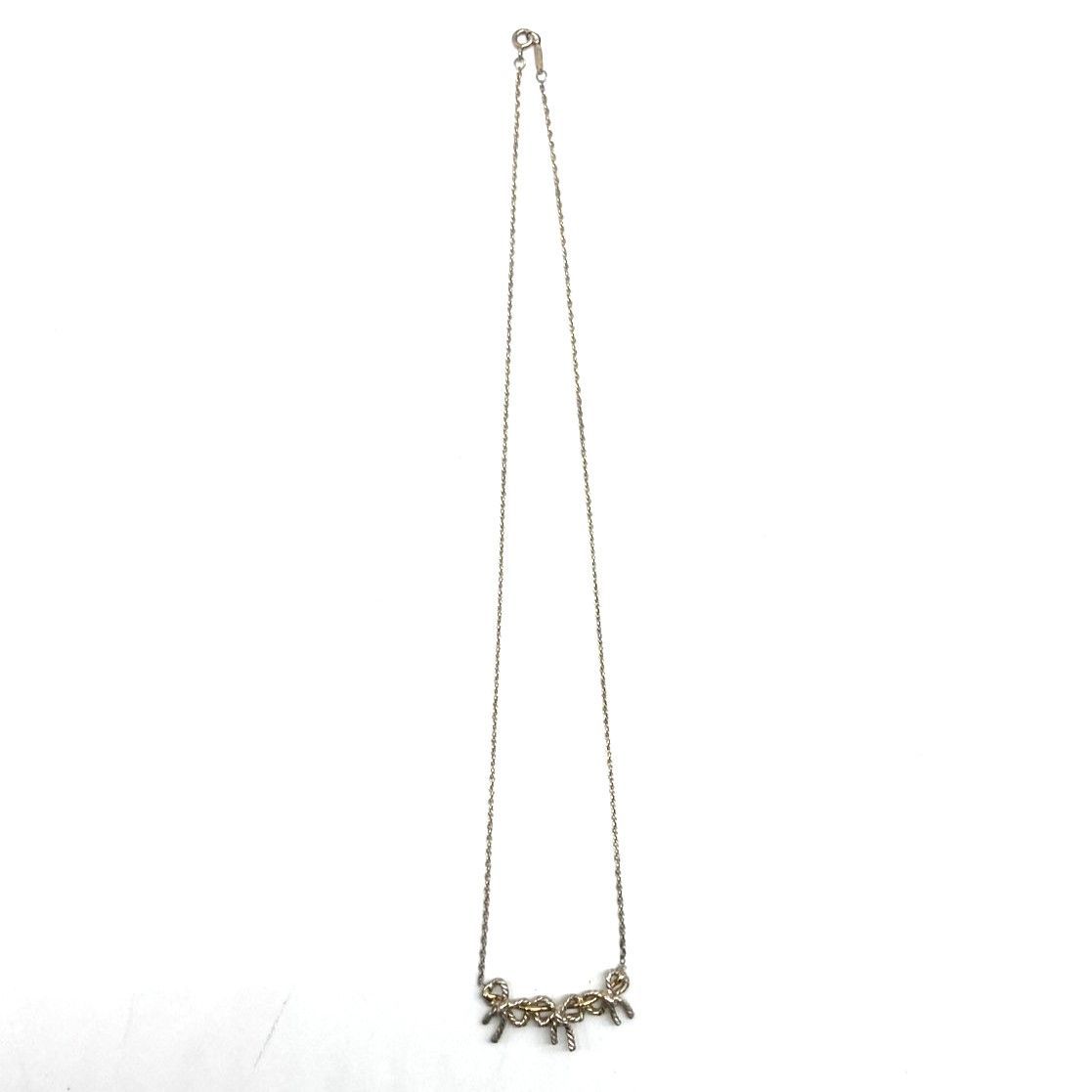 ☆TIFFANY＆CO. ティファニー トリプルリボンネックレス シルバー925