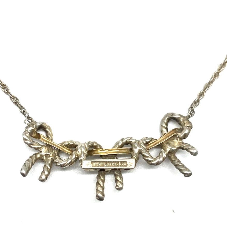 ☆TIFFANY＆CO. ティファニー トリプルリボンネックレス シルバー925