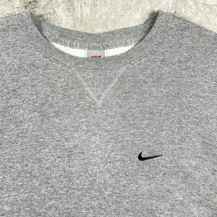 90s 銀タグNike バーガンディ/グレー スウェットシャツ 希少 90s USA製