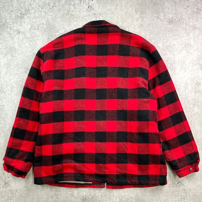 80年代 USA製 CANYON GUIDE OUTFITTERS バッファローチェック 裏ボア