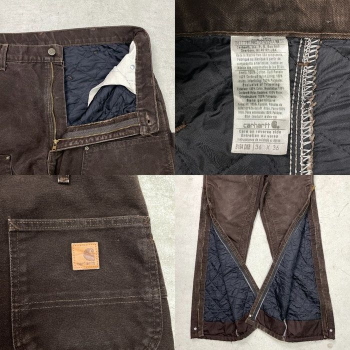 良い Carhartt カーハート ダブルニー キルティングライナー ダック