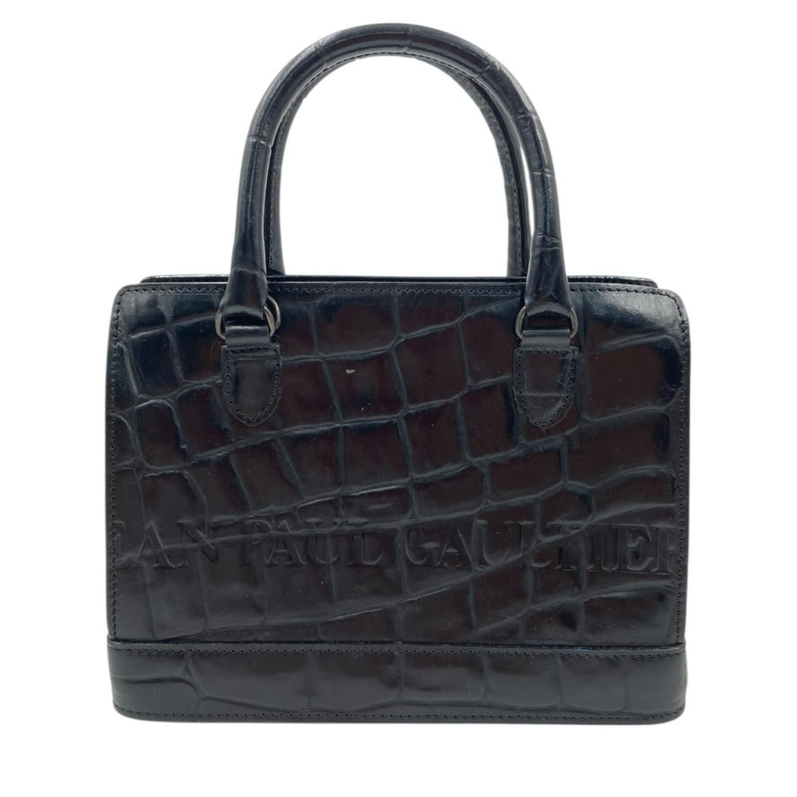 JEAN PAUL GAULTIER ジャンポールゴルチエ ハンドバッグ クロコ レザー