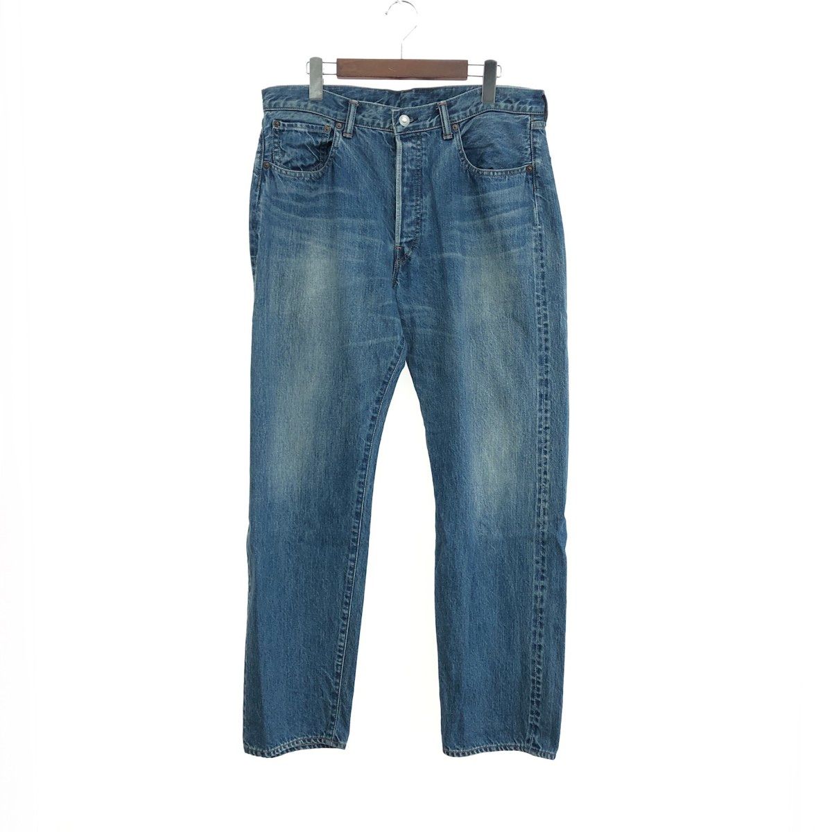 A.PRESSE アプレッセ 23AAP-04-08H Bleach Washed Denim Pants E ブリーチ ウォッシュド デニム パンツ インディゴブルー系 36 / 30 アプレッセ SHOP LINE Bleach 23AAP-04-08H ストレートパンツ&frasl;32&frasl;コットン&frasl;IDG&frasl;無地&frasl;23AAP-04-08H