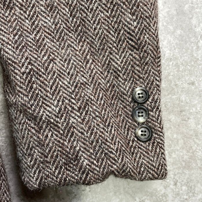 80年代 HARRIS TWEED ハリスツイード ヘリンボーン ウールテーラード