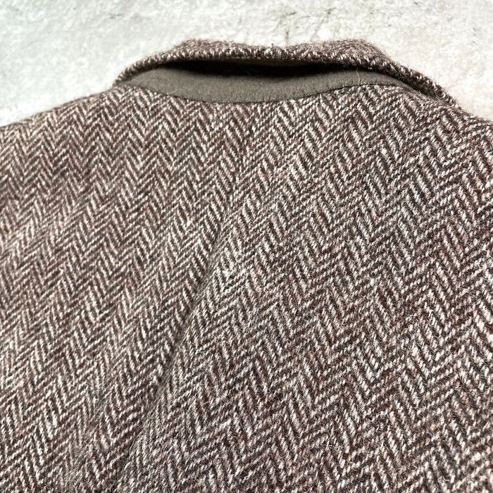 80年代 HARRIS TWEED ハリスツイード ヘリンボーン ウールテーラード