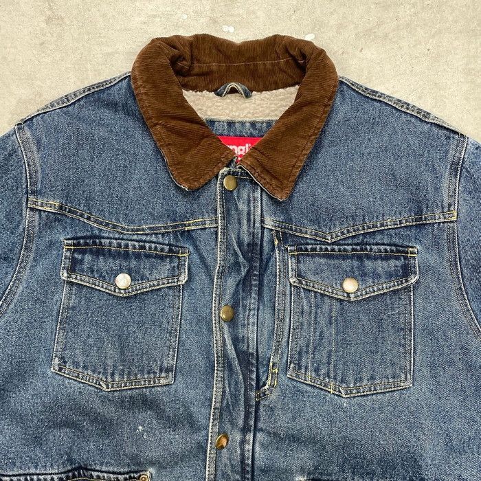 00年代 Wrangler ラングラー コーデュロイ襟 デニムボアジャケット