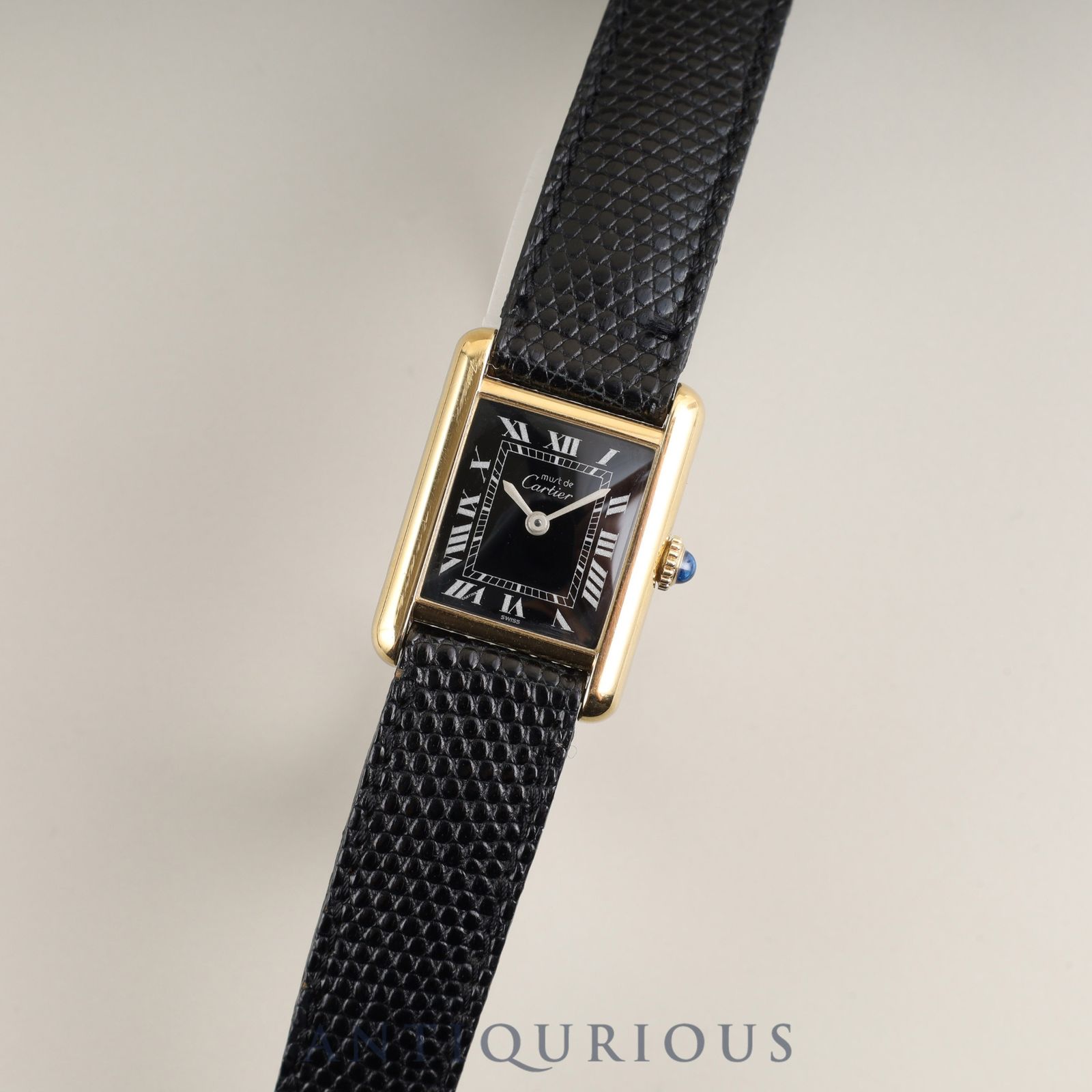 カルティエ マストタンク SM 手巻き Cal.78-1 SV925 純正革ベルト 純正