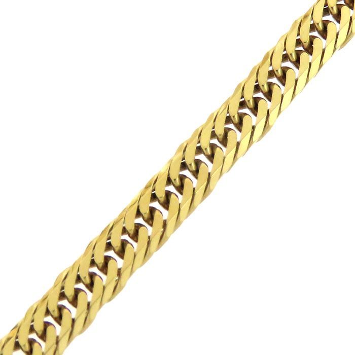 喜平 8面 T トリプル ネックレス K18YG 20.3g 50cm チェーン 造幣局 