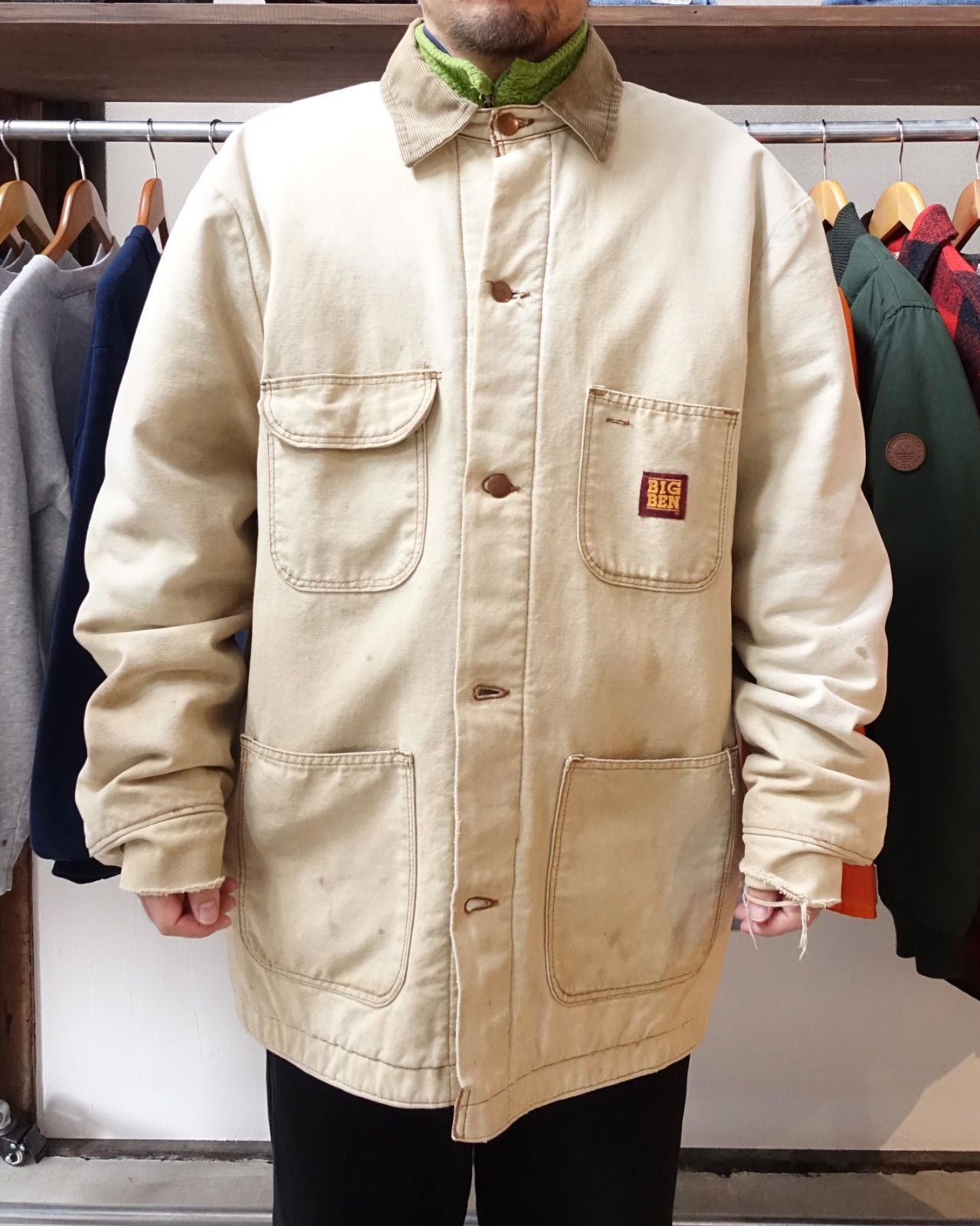 BIG BEN ビッグベン ダック地 カバーオール USA製 90s BIG BEN ビッグベン ダック地 カバーオール 裏ブランケット 42