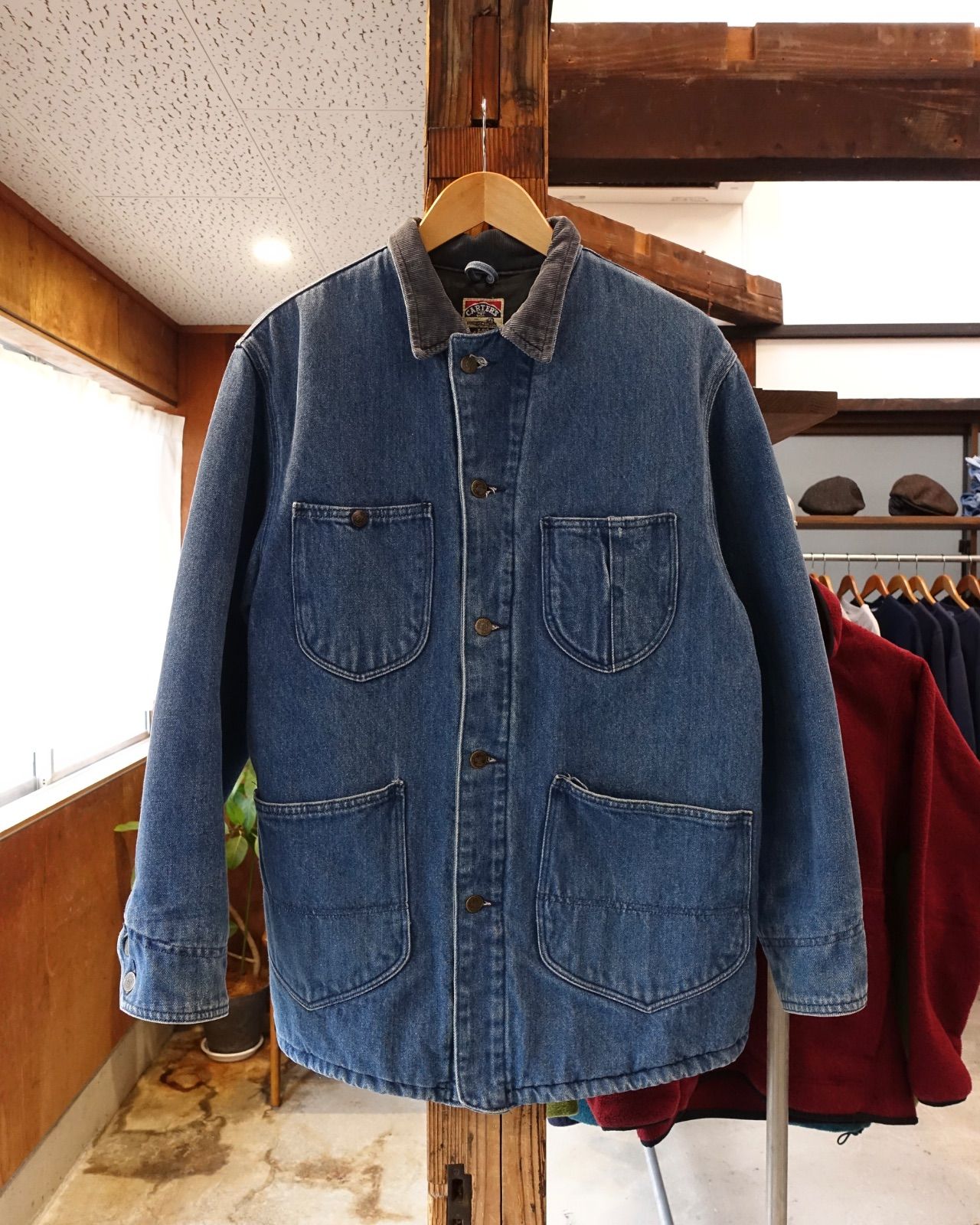 90s carter's カーターズ デニム カバーオール アメリカ製 USA製 M