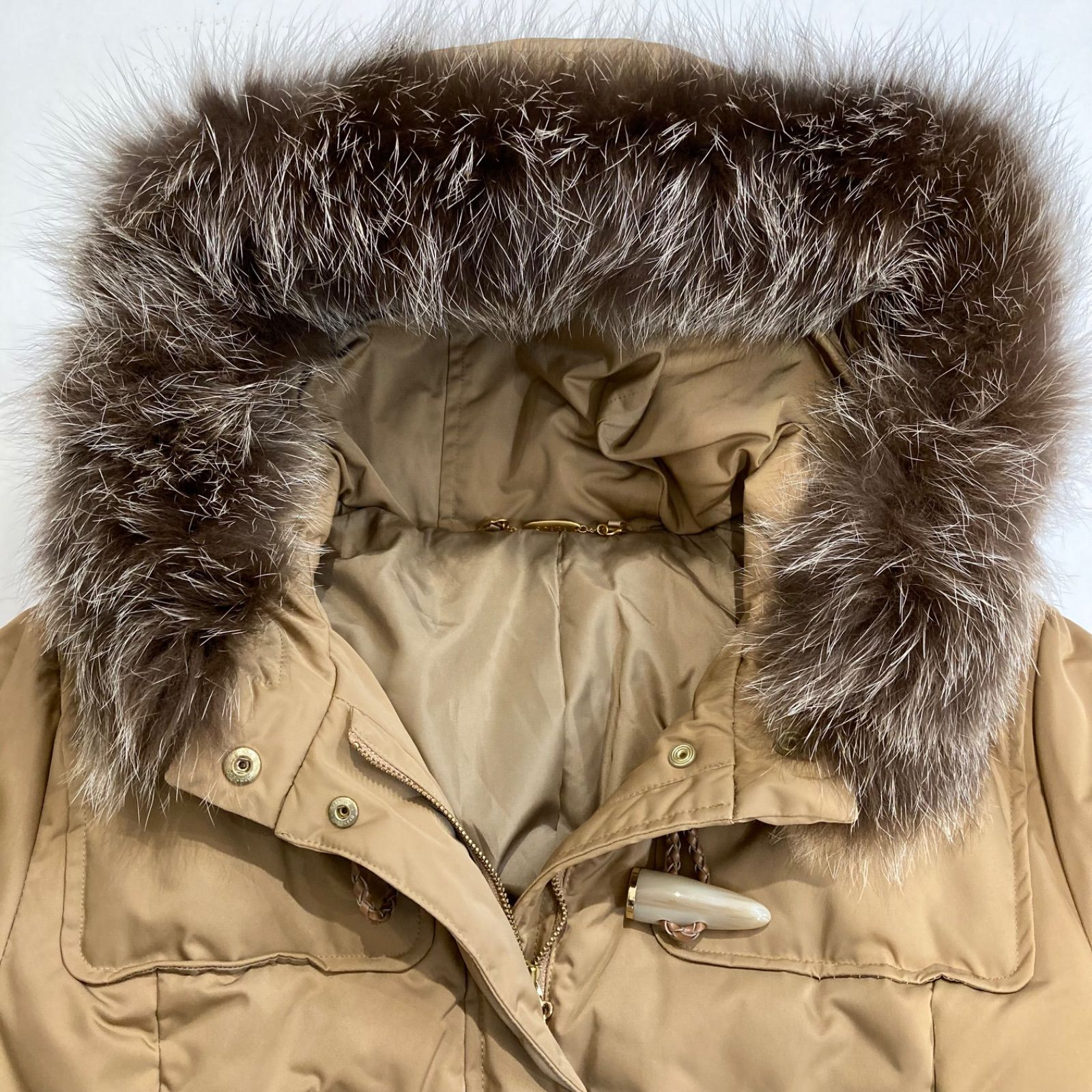 SCAPA スキャパ ダウンロングコート 2124213 ダウン90% フォックス