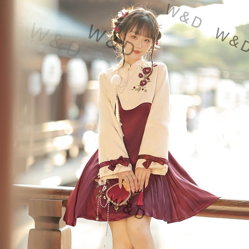 【3巻セット】中華風 唐風 韓風 ビンテージレトロ MOODTAPE 和風 中国風 改良漢服 セット 上品 刺繍 レディース フォーマル パーティー