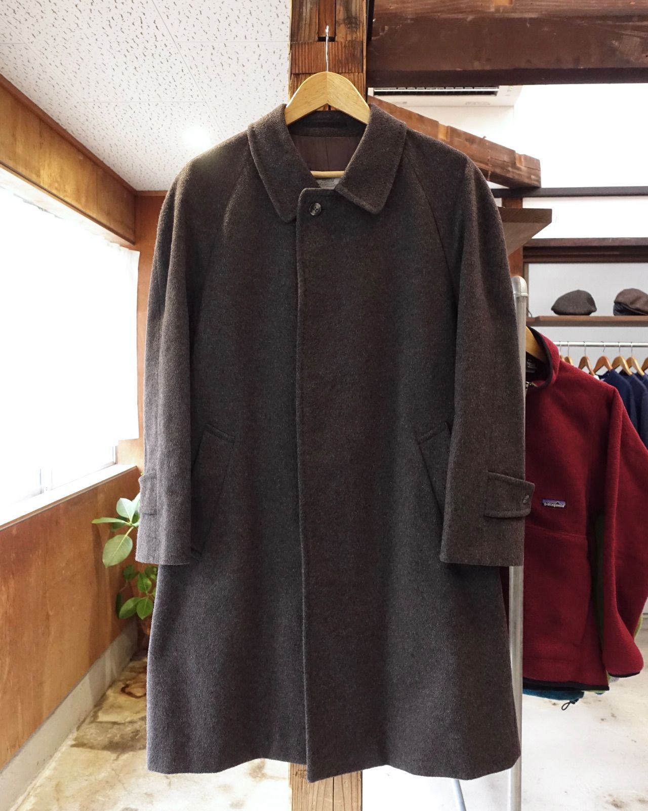 80s 90s アクアスキュータム コート カシミア カシミヤ イングランド製