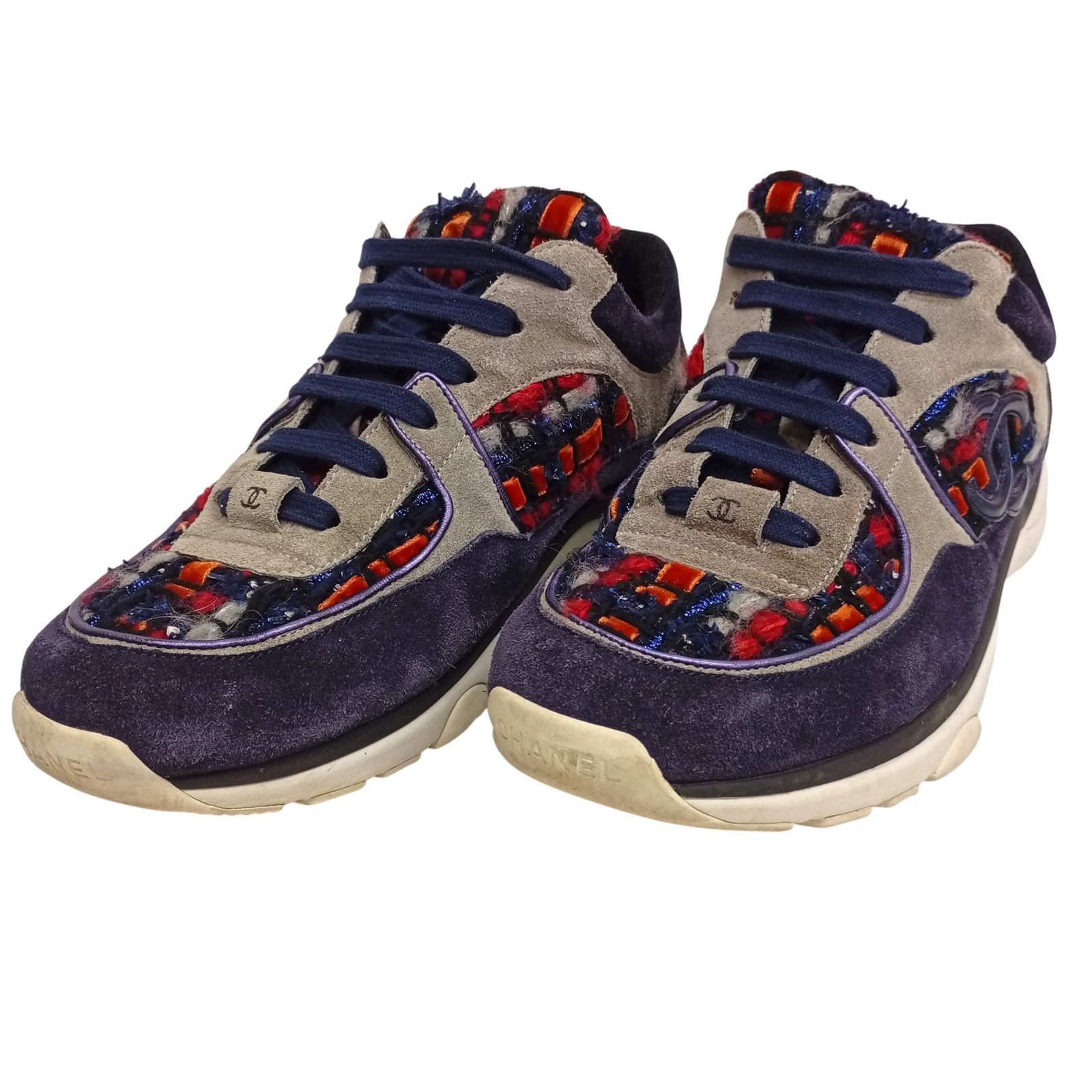 CHANEL シャネル スニーカー G34052 レディース サイズ38 1/2 ココ