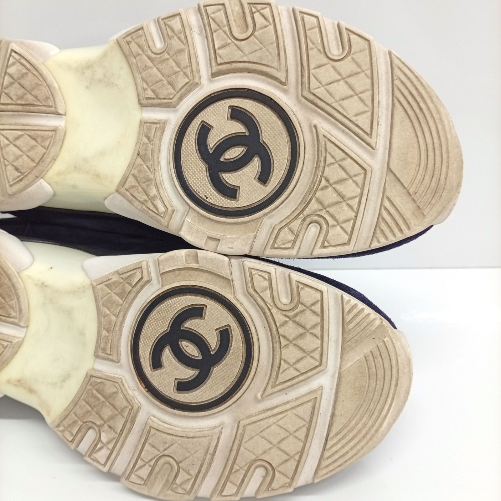 CHANEL シャネル スニーカー G34052 レディース サイズ38 1/2 ココ