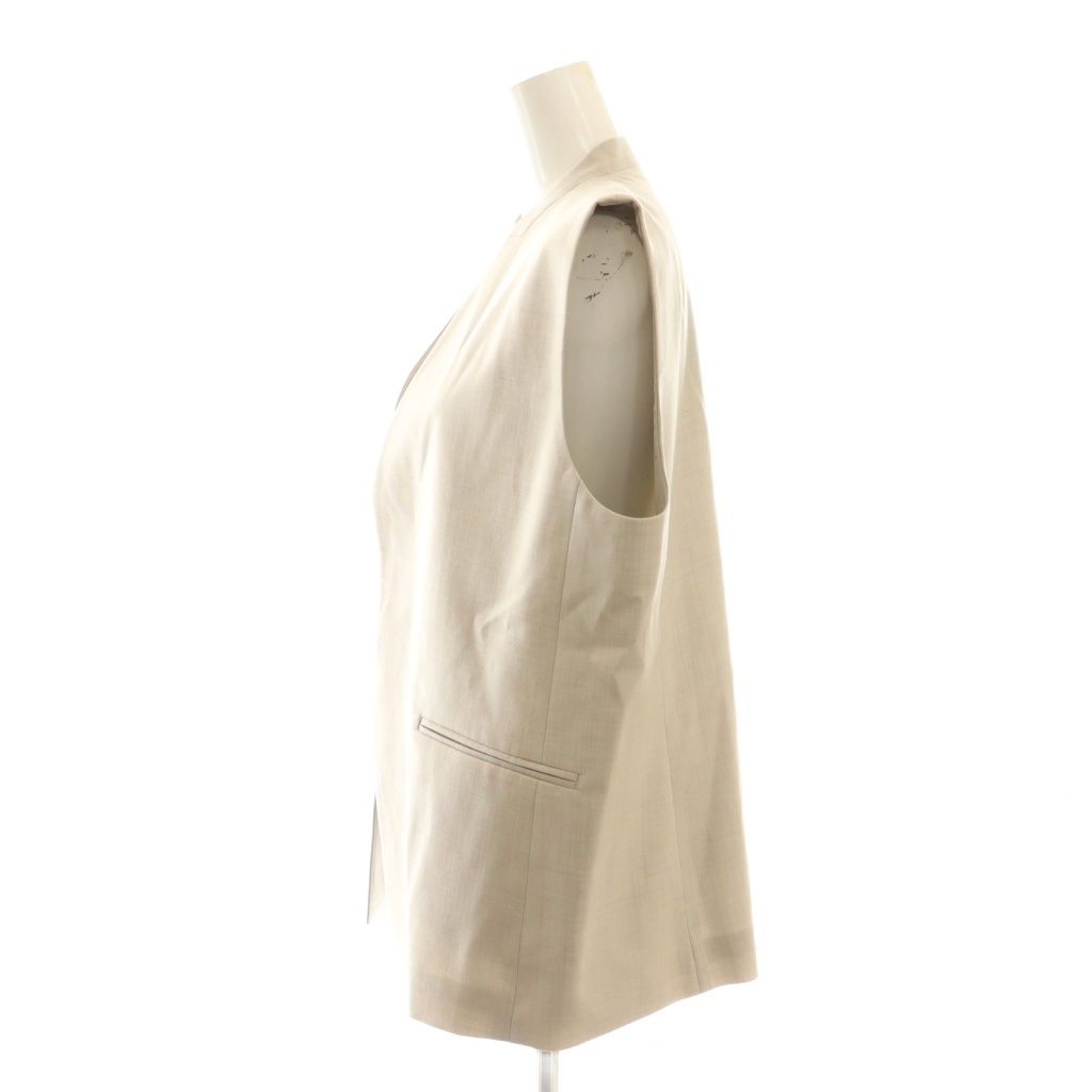 プラージュ Plage 25SS calla lily ジレ ベスト ウール 38 ベージュ