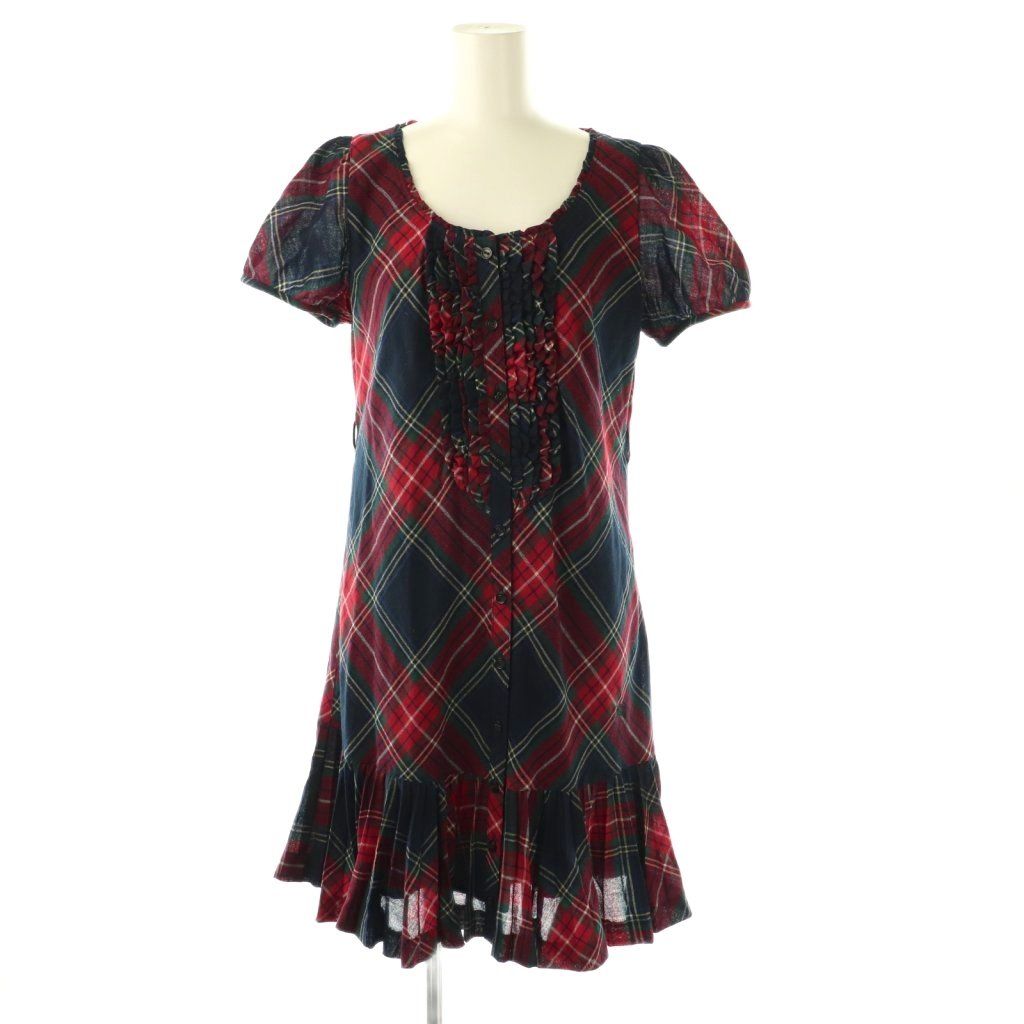 バーバリーブルーレーベル BURBERRY BLUE LABEL 半袖 チェックフリル