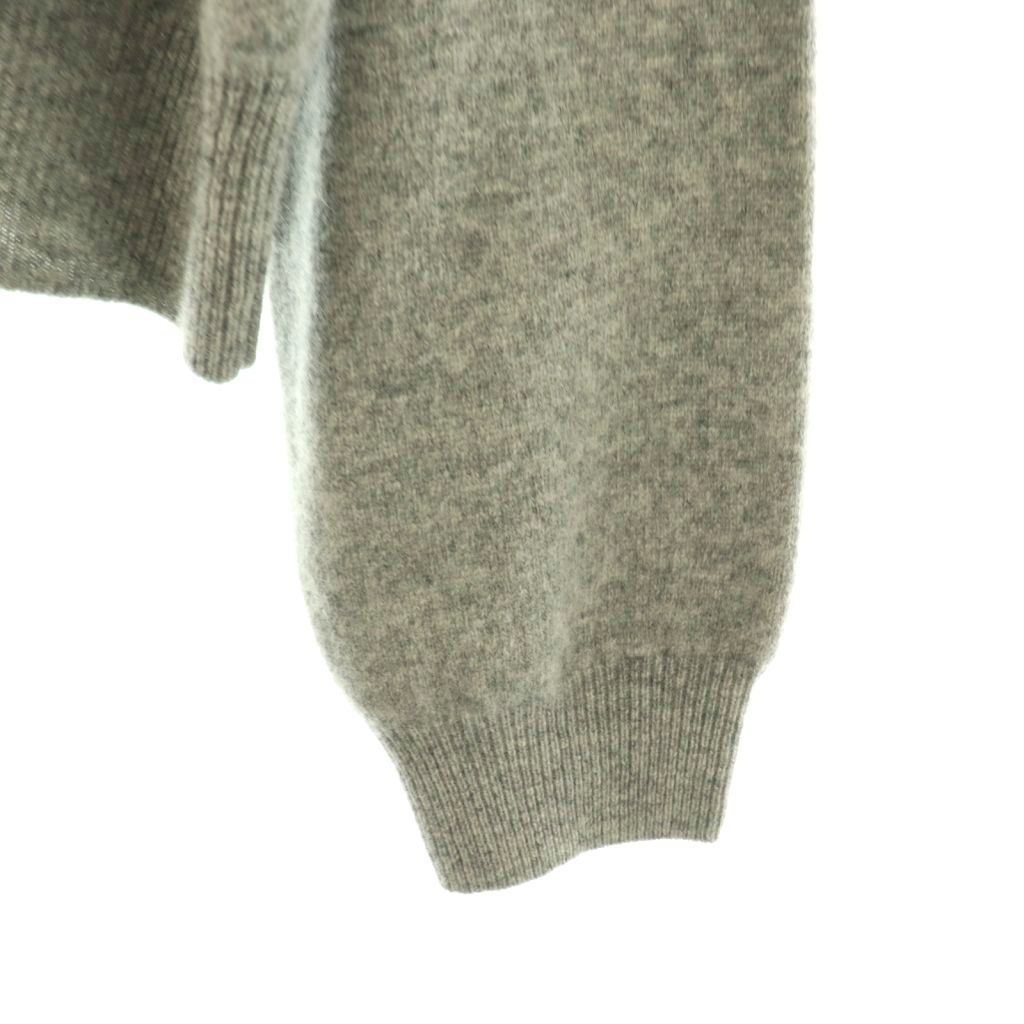 ダントン DANTON クルーネックカーディガン ニット 36 グレー UH22-113