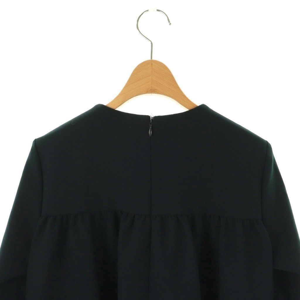 ヨーコチャン YOKO CHAN 23年 フェイクパールバックティアードブラウス