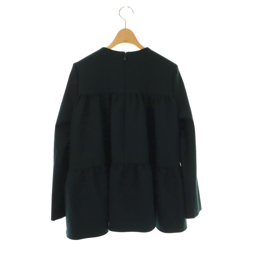 ヨーコチャン YOKO CHAN 23年 フェイクパールバックティアードブラウス