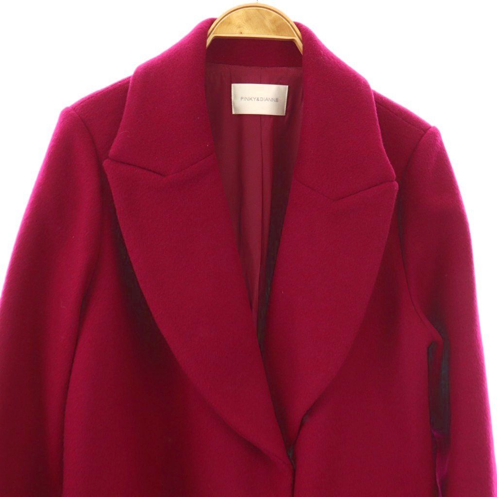 PINKY & DIANNE✨ウールダブルクロスカラーコート　38 ピンキー&ダイアン ピンダイ PINKY&DIANNE ウールWクロス チェスター